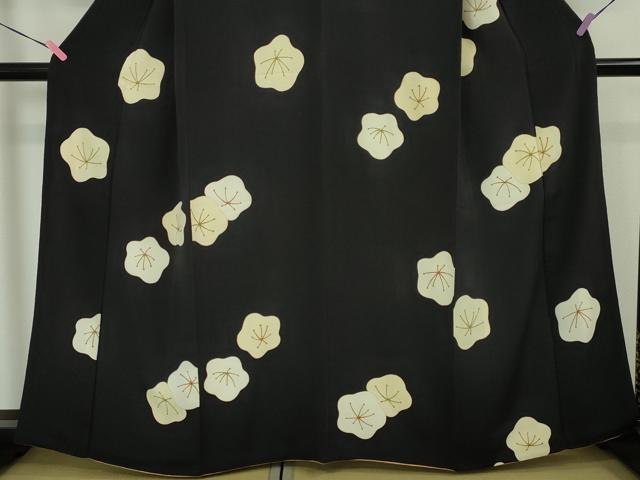 平和屋着物□上質な小紋 ふくら雀 横段地紙重ね吉祥文 正絹