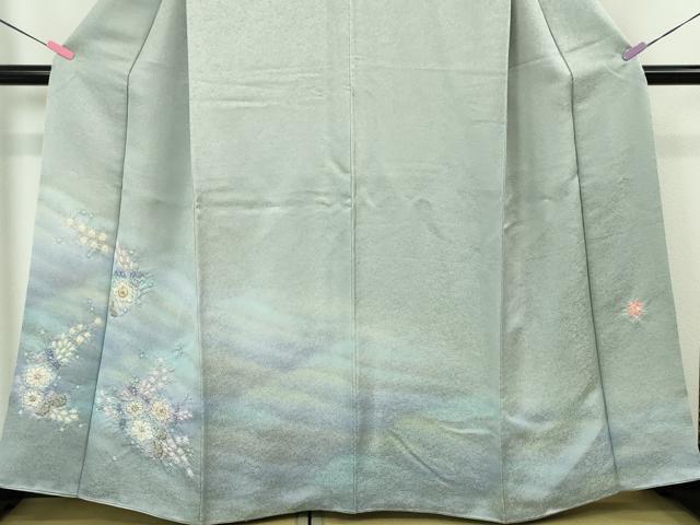 平和屋本店□極上 久保田一竹 幻の辻が花 訪問着 絞り 松 暈