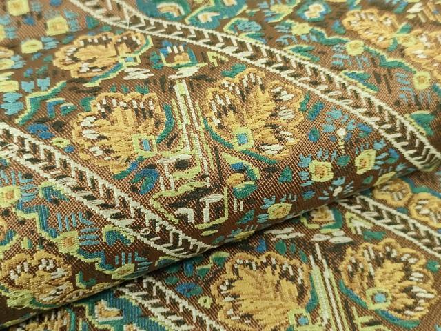 平和屋本店□極上 西陣 川島織物 六通柄 本袋帯 蜀江花文