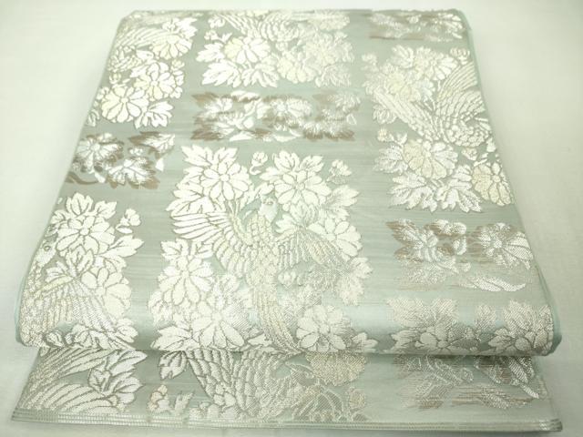 平和屋本店■極上　西陣　川島織物　六通柄　本袋帯　花鳥文　金銀糸　逸品　DZAA4379kh5