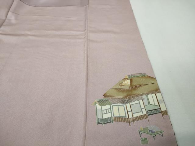 平和屋本店○極上 中国三大刺繍 スワトウ刺繍 汕頭刺繍 訪問着 渡橋