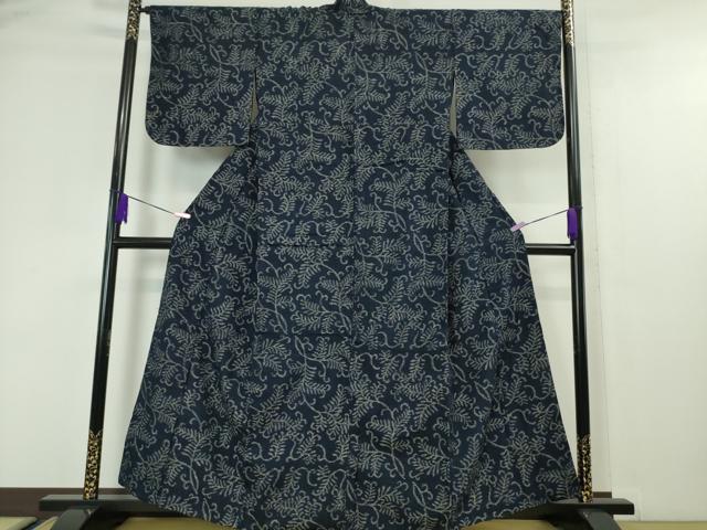 平和屋着物○本場大島紬 一元7マルキ 総絣 花づくし 反端付き 正絹