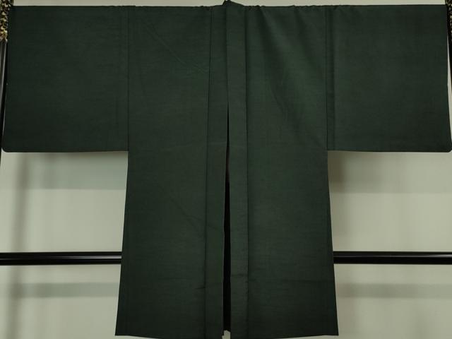 平和屋着物▽男性　単衣　長羽織　紬地　黒茶色　キングサイズ　正絹　逸品　CAAV5656id 平和屋着物▽男性 単衣 長羽織 紬地 黒茶色 キングサイズ 正絹