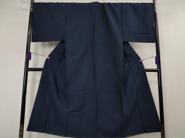 平和屋着物○男性 お召 アンサンブル 80亀甲 正絹 逸品 未使用