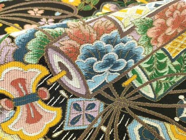 平和屋着物○本場大島紬 白大島 9マルキ 絞り 草花文 正絹 逸品 CAAR6545ze