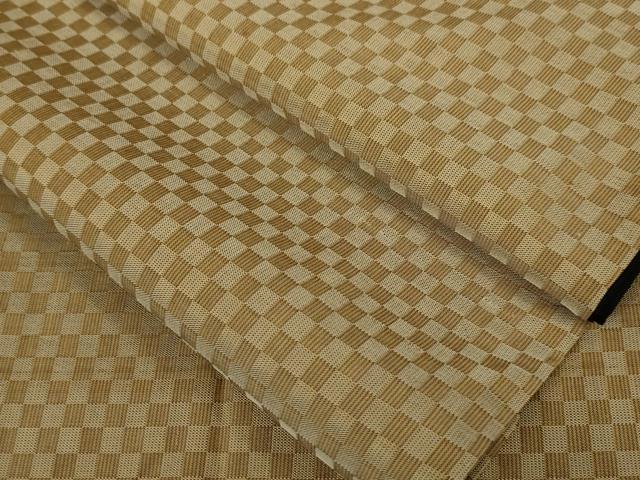 平和屋本店□希少 夏物 本場黄八丈 夏黄八 紗紬 伝統工芸