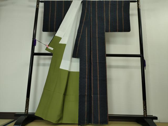 平和屋本店□極上 人間国宝 田中林次 本場結城紬 重要無形文化財