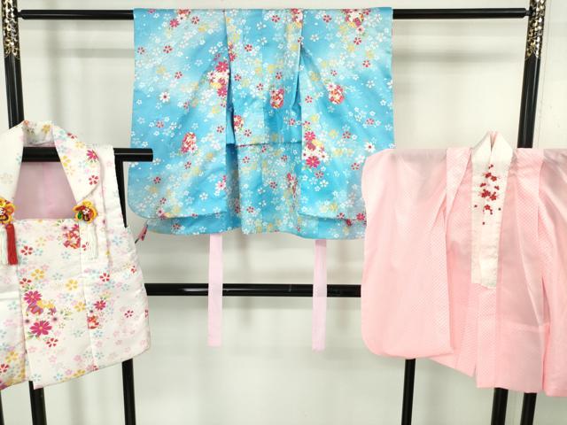 平和屋本店□極上 子供 七五三 女の子 3歳 祝着・襦袢(半衿刺繍)・被布