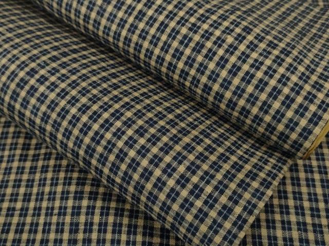 平和屋本店■極上　紬　格子　逸品　DZAA4685kh5