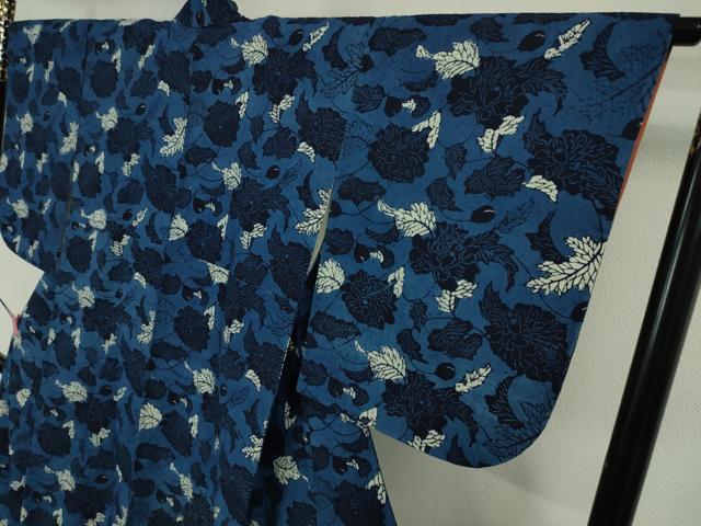 平和屋着物○紅花紬 米沢 霞文 正絹 逸品 AAAZ1806ph 平和屋着物