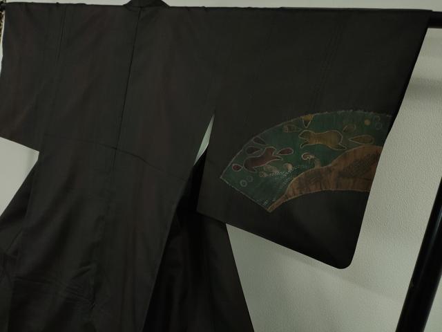 平和屋本店□極上 伝統工芸士 曽根武勇 訪問着 お召地 飛兎