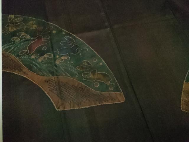 平和屋本店□極上 伝統工芸士 曽根武勇 訪問着 お召地 飛兎