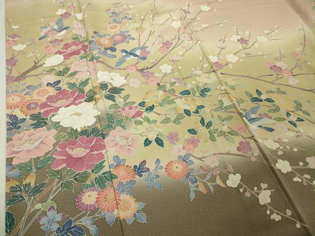 平和屋本店□極上 十日町 加賀草木友禅の第一人者 田村哲彦