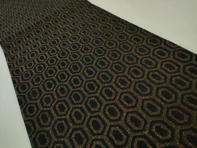 平和屋本店□極上 伝統工芸士 曽根武勇 両面 全通柄袋帯 亀甲