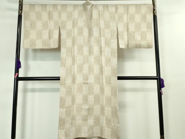 平和屋着物□極上 長羽織 スリーシーズン 春夏秋 塵除け 黒地 銀