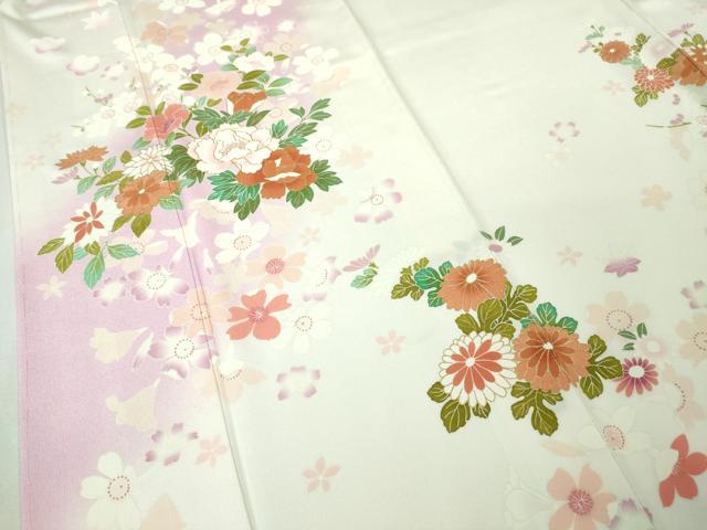 平和屋本店■極上　押切もえ　MOE OSHIKIRI　訪問着　駒刺繍　草花文　暈し染め　金彩　逸品　未使用　DZAA4959kh5 平和屋本店□極上 押切もえ MOE OSHIKIRI 訪問着 駒刺繍 草花文 暈