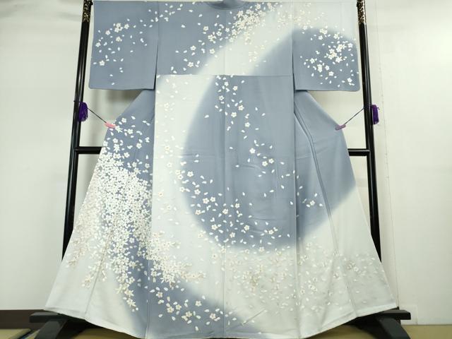 平和屋本店■極上　訪問着　総刺繍　舞桜　暈し染め　金糸　逸品　DZAA5056kh5