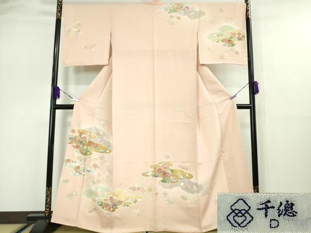 平和屋本店■極上　創業460年・千總　訪問着　駒刺繍　吉祥花文　虹色地　暈し染め　金彩　逸品　DZAA5065kh5
