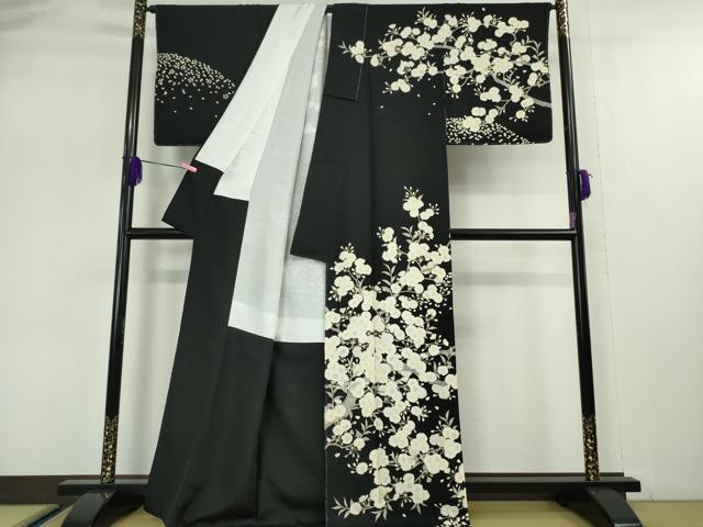 平和屋本店□極上 名門染元 秀美 十日町友禅 訪問着 草花文 暈