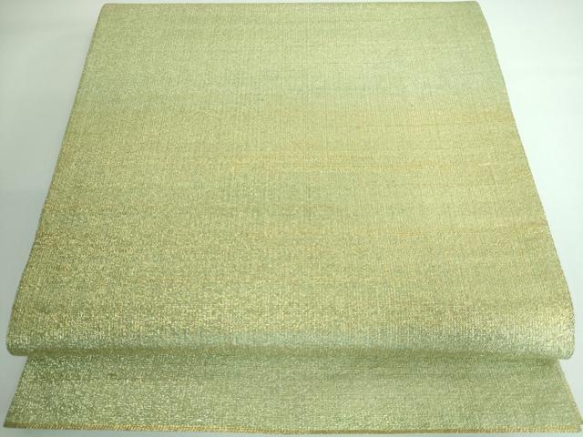 平和屋本店■極上　桝屋高尾　ねん金綴錦　両面　全通柄袋帯　段霞文　金糸　逸品　DZAA5141kh5