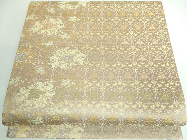 平和屋本店■極上　西陣織　陰山織物謹製　箔屋清兵衛　六通柄袋帯　唐織　花唐草　錦織　本金箔　逸品　DZAA5145kh5