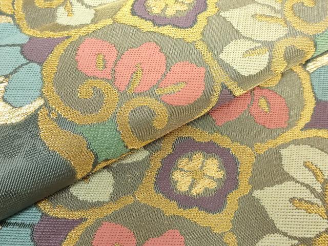 平和屋2□極上 1854年創業 帯屋捨松 六通柄袋帯 彩七宝