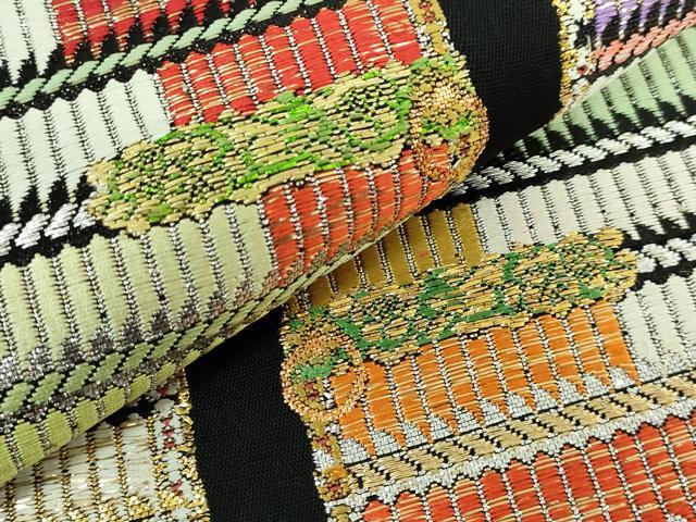 平和屋本店●最高級　龍村平蔵製　六通柄　本袋帯　威毛錦　黒地　金銀糸　逸品　DZAA5171kh5 楽天市場】平和屋1□最高級 龍村平蔵製 本袋帯 威毛錦 黒地 金銀糸