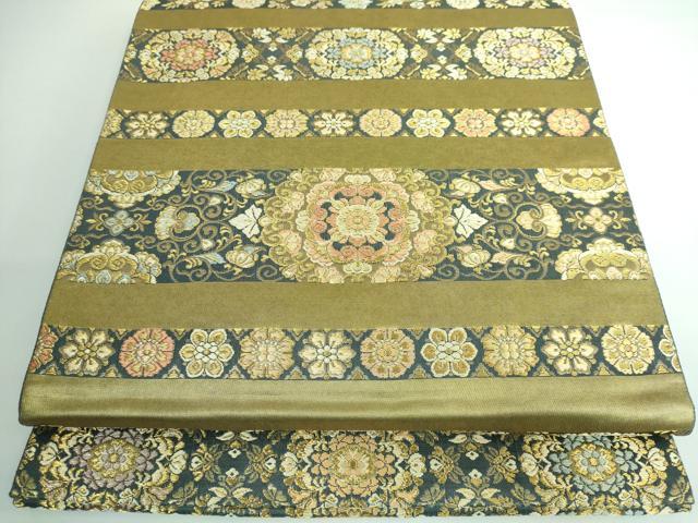 平和屋本店□極上 西陣織 陰山織物謹製 箔屋清兵衛 太鼓柄袋帯