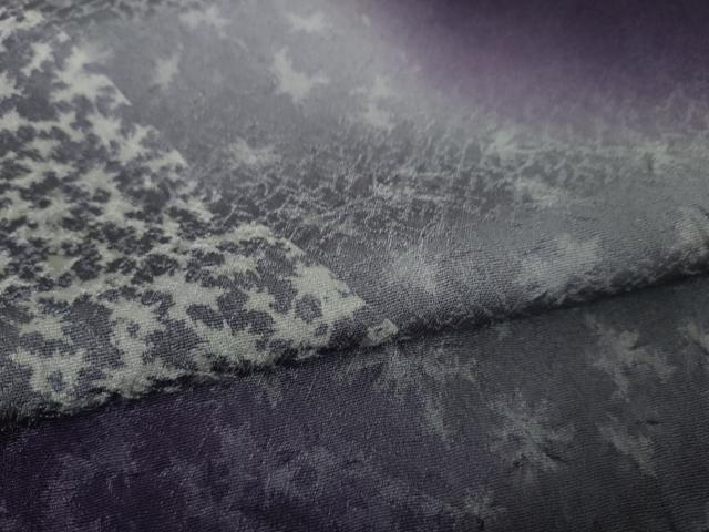 平和屋本店□極上 十日町 名門青柳謹製 手座繰り 赤城紬 訪問着