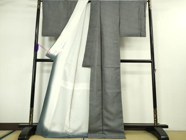 平和屋本店□極上 江戸小紋 鮫小紋柄 黒地 逸品 未使用 DZAA5229kh5