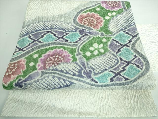 平和屋本店■極上　名門　藤娘きぬたや・総絞り　九寸名古屋帯　舞桜　紐文　逸品　DZAA5255kh5