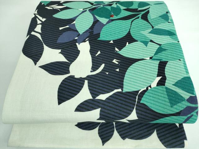 平和屋本店■極上　太鼓柄　京袋帯　猫シルエット　てんとう虫　綿　逸品　DZAA5257kh5