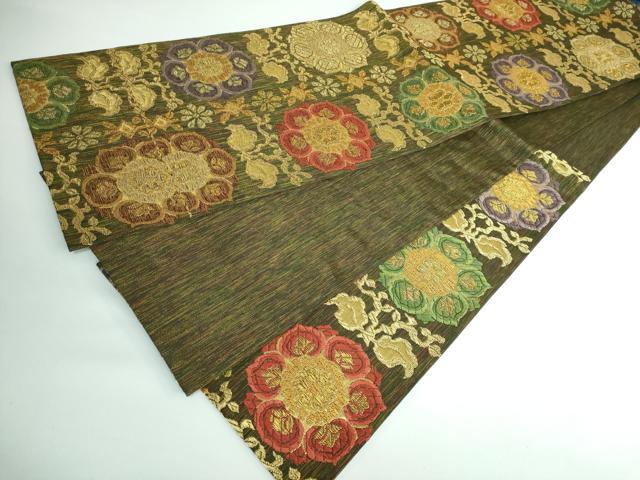 平和屋本店□極上 創業280年 誉田屋源兵衛 六通柄袋帯 唐織