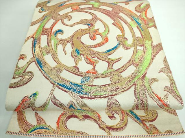 平和屋本店■極上　龍村美術織物　たつむら　六通柄　本袋帯　唐織　東欧彩光文　黒地　金銀糸　逸品　CYAA2083s5 平和屋本店□極上 龍村美術織物 たつむら 六通柄 本袋帯 唐織