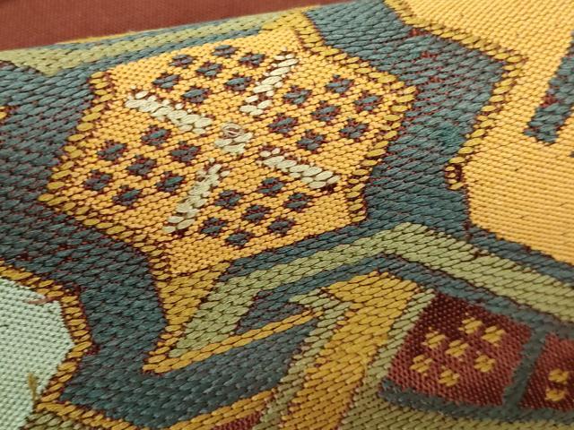 平和屋本店□最高級 龍村平蔵製 六通柄 本袋帯 有栖川鹿