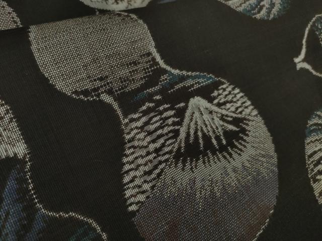 平和屋着物□極上 本場大島紬 7マルキ 古代染色純泥染 前田義久作 鼓花