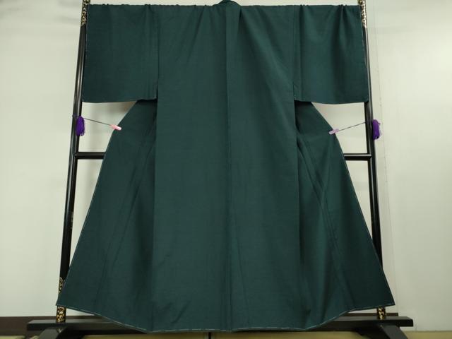 平和屋着物□極上 男性 紬 アンサンブル 長羽織 色無地 栗色 逸品 未使用