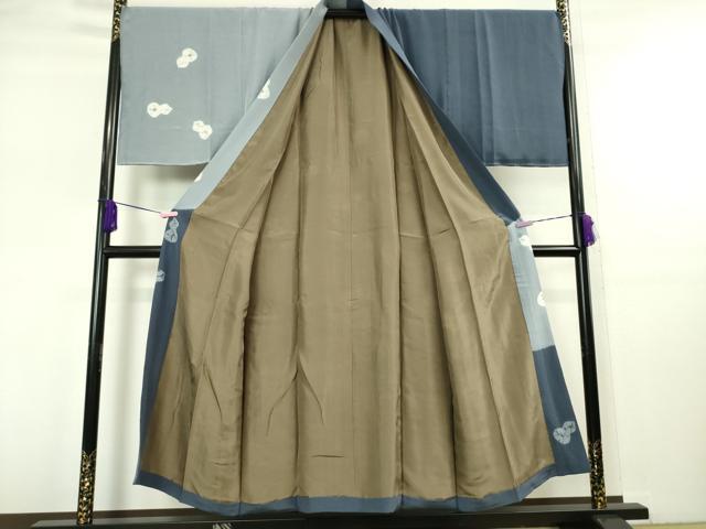 平和屋本店■極上　男性　紬　アンサンブル　長羽織・長襦袢(袷)3点セット　色無地　褐返色　キングサイズ　逸品　未使用　DZAA5375kh5_8