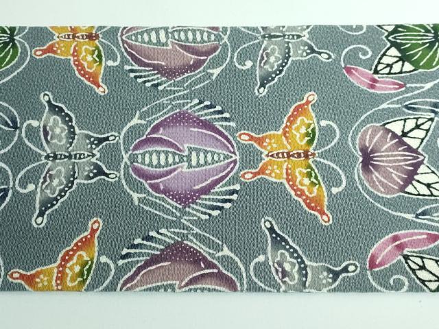 平和屋本店□最高級 城間栄順 本場琉球紅型 九寸名古屋帯