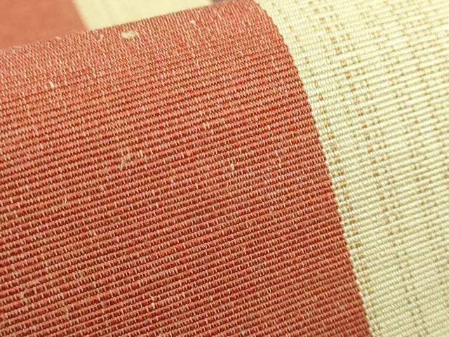 平和屋本店■極上　夏物　白根沢謹製　芭蕉布　八寸名古屋帯　間道　証紙付き　逸品　DZAA5447kh5 名古屋帯