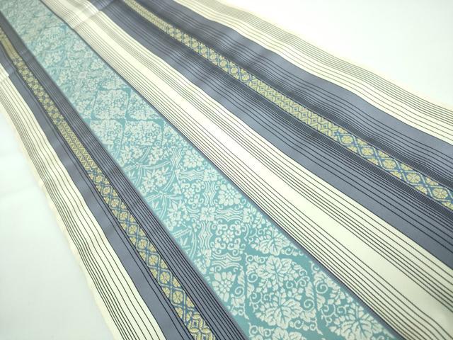 平和屋本店□極上 本場筑前博多織 両面 全通柄袋帯 間道 逸品