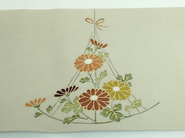 平和屋着物▽小紋 単衣 花づくし 洗える着物 AAAW1721fy