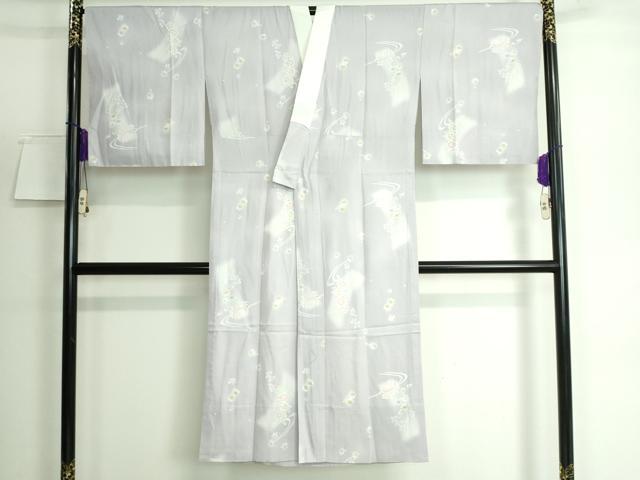 平和屋本店■上質な長襦袢　無双仕立て　舞花文　暈し染め　やまと誂製　逸品　未使用　DZAA5506kh5