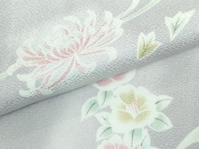 平和屋本店□上質な長襦袢 無双仕立て 舞花文 暈し染め やまと誂