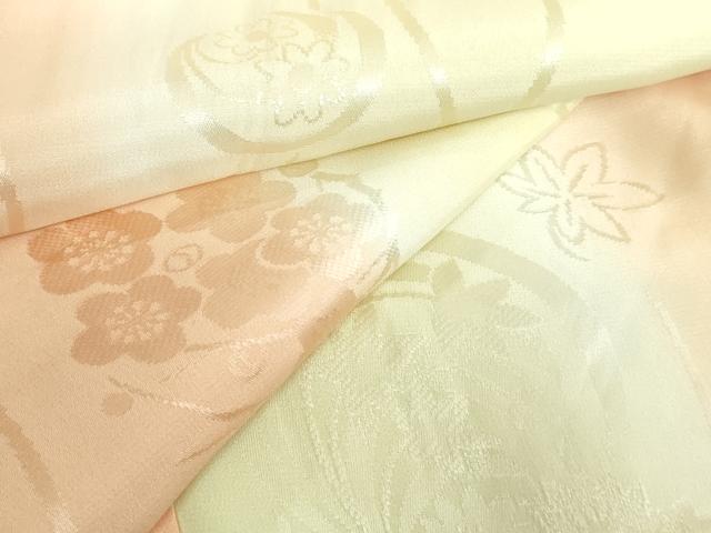 平和屋本店■振袖用長襦袢　無双仕立て　花丸地紋　暈し染め　逸品　DZAA5509kh5 平和屋本店□振袖用長襦袢 無双仕立て 花丸地紋 暈し染め 逸品