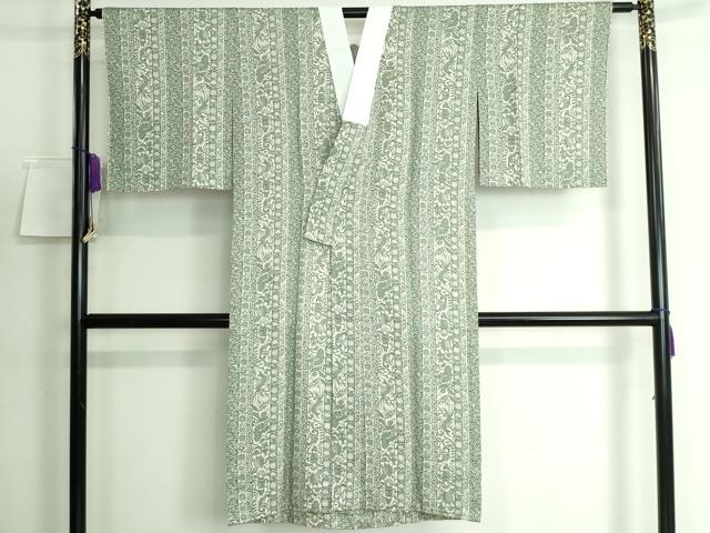 平和屋本店■上質な長襦袢　無双仕立て　更紗花鳥間道　逸品　DZAA5522kh5