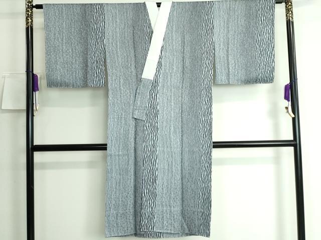 平和屋本店■上質な長襦袢　無双仕立て　よろけ縞　逸品　DZAA5525kh5