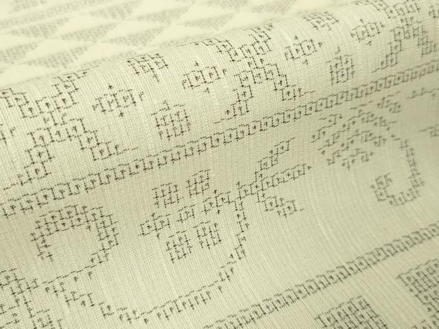 平和屋本店□極上 夏物 結城紬 夏結城 100亀甲 明石謹製 証紙付き 逸品