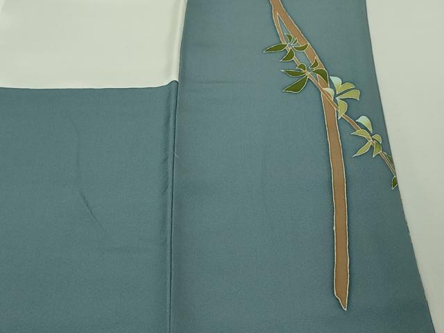 平和屋本店□極上 本加賀友禅作家 茶谷孝志 訪問着 枝花文