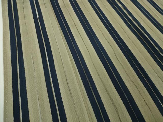 平和屋本店□極上 ファッションデザイナー 花井幸子 小紋 間道 鬼しぼ